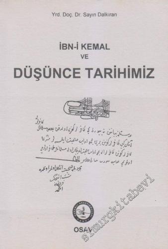 İbn-i Kemal ve Düşünce Tarihimiz -        1997