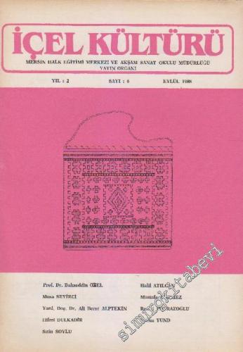 İçel Kültürü - Sayı: 6    2  Eylül