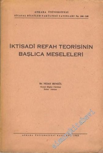 İktisadi Refah Teorisinin Başlıca Meseleleri -        1963