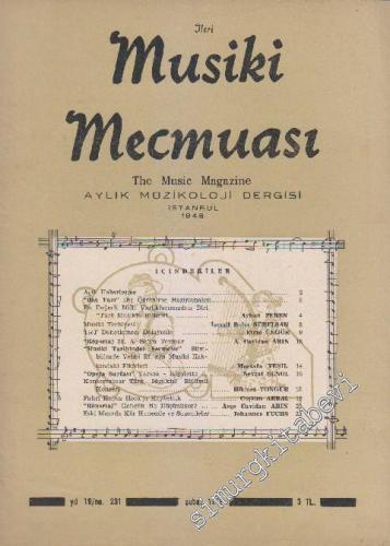 İleri Musiki Mecmuası Aylık Müzikoloji Dergisi  - Sayı: 231    Yıl: 19  Şubat