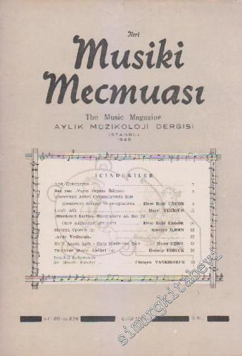 İleri Musiki Mecmuası Aylık Müzikoloji Dergisi  - Sayı: 238    Yıl: 20  Eylül