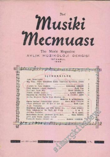 İleri Musiki Mecmuası Aylık Müzikoloji Dergisi  - Sayı: 240    20  Kasım