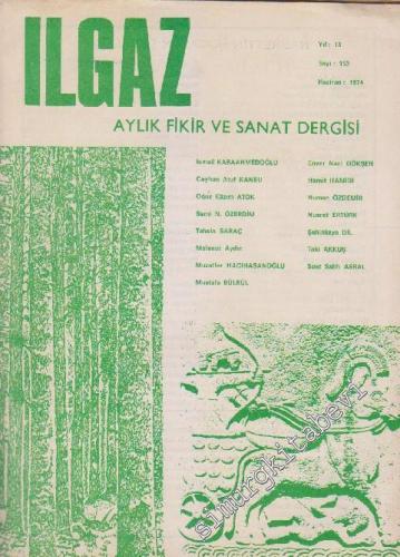 Ilgaz Aylık Fikir ve Sanat Dergisi - Sayı: 153    13  Haziran