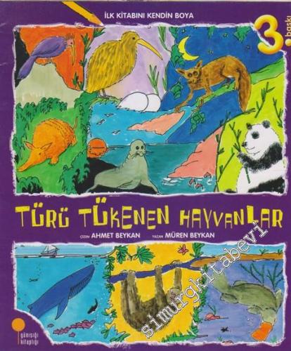 İlk Kitabını Kendin Boya 2 Türü Tükenen Hayvanlar -