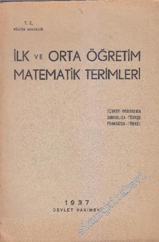İlk ve Orta Öğretim Matematik Terimleri Türkçe - Osmanlıca; Osmanlıca 