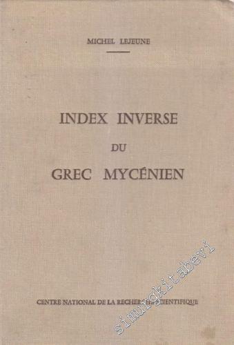Index Inverse Du Grec Mycénien