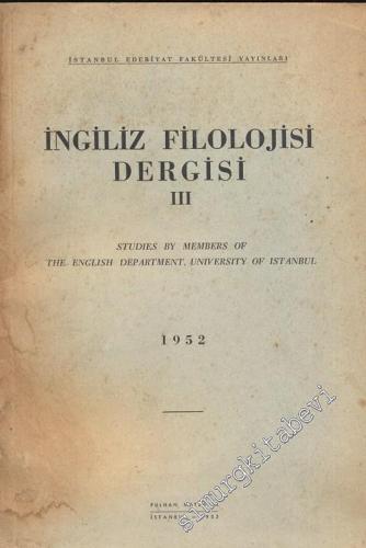 İngiliz Filolojisi Dergisi - 3       1953