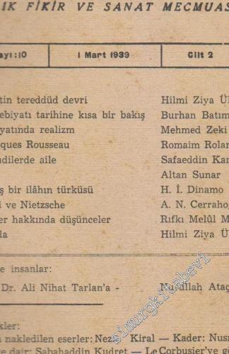 İnsan Aylık Fikir ve Sanat Mecmuası - Sayı: 10  Cilt: 2  Yıl: 1  Mart