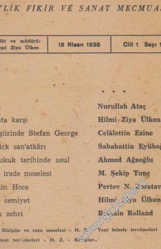 İnsan Aylık Fikir ve Sanat Mecmuası - Sayı: 8  Cilt: 2  Yıl: 1  İkincikanun