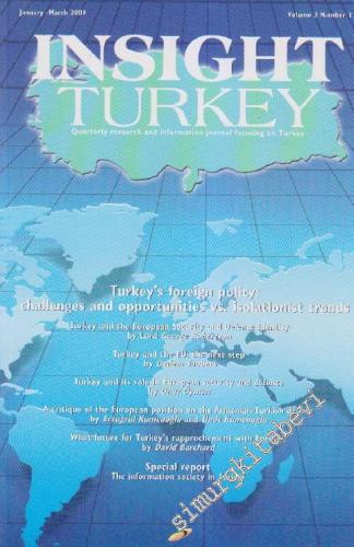 Insight Turkey - Volume: 3 Number: 1 January - March