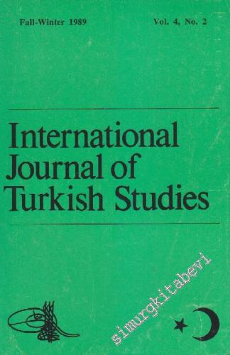 International Journal Of Turkish Studies - Sayı: 4 No: 2 Winter