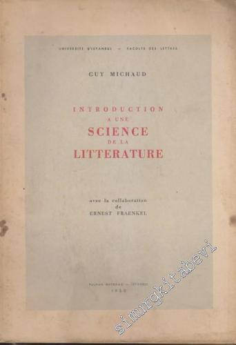 Introduction à une Science de la Litterature -
