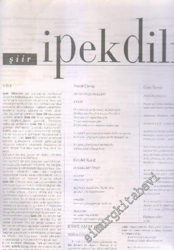 İpek Dili Dergisi - Seçki: 9