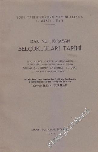 Irak ve Horasan Selçukluları Tarihi -        1943