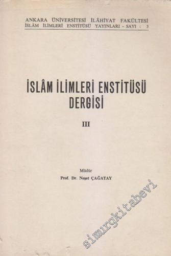İslâm İlimleri Enstitüsü Dergisi  - Sayı: 3