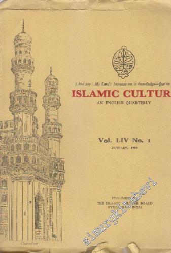 Islamic Culture An English Quarterly - Vol. LIV No: 1      January 1980