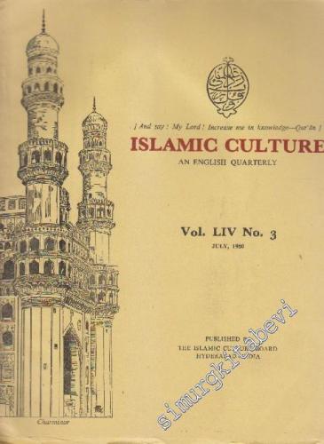 Islamic Culture An English Quarterly - Vol. LIV No: 3      July