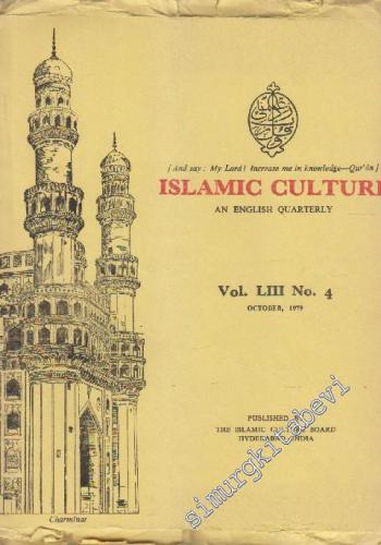 Islamic Culture An English Quarterly - Vol. LIV No: 4 October