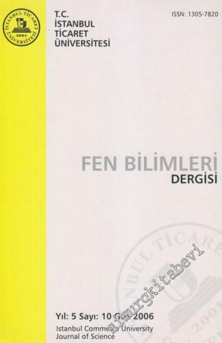 İstanbul Ticaret Üniversitesi Fen Bilimleri Dergisi - 10      Güz