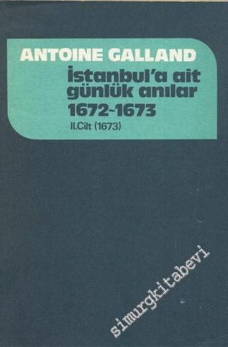 İstanbul'a Ait Günlük Hatıralar / Anılar (1672 - 1673 ) 2 Cilt TAKIM