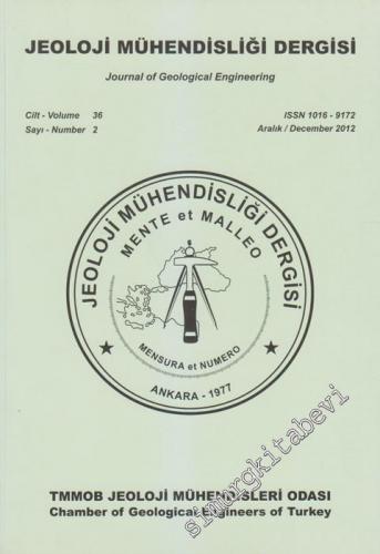 Jeoloji Mühendisliği Dergisi - Sayı: 2  36    Aralık