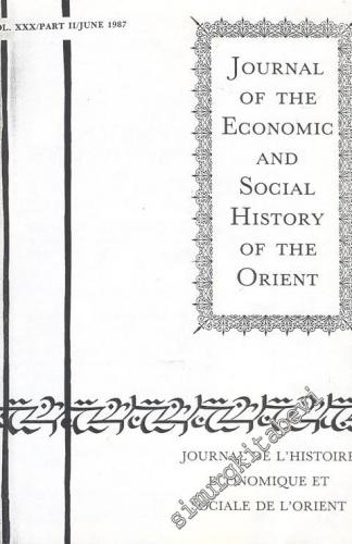 Journal of the Economic and Social History of the Orient = Journal de L'Histoire et Sociale de L'Orient FOTOKOPİ -