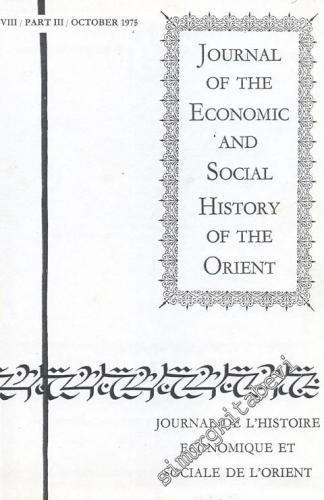Journal of the Economic and Social History of the Orient = Journal de 