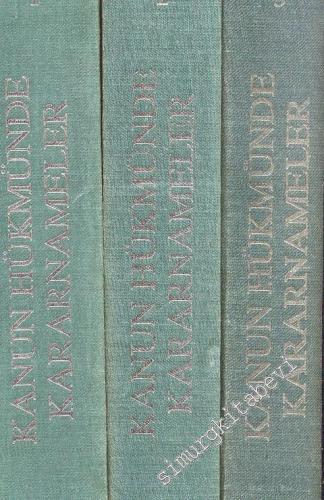 Kanun Hükmünde Kararnameler 3 Cilt -