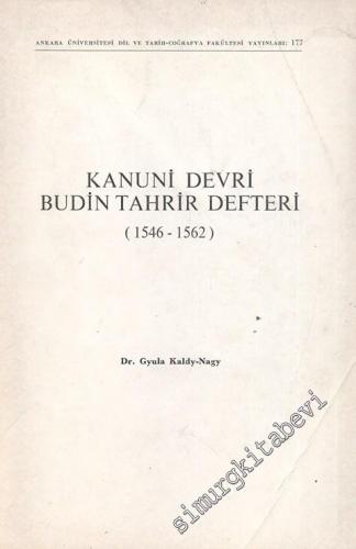 Kanuni Devri Budin Tahrir Defteri 1546 - 1562 -