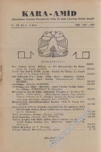 Kara Amid Dergisi 1956 - 1957 - 1958 - Sayı: 2 - 4 2 - 3