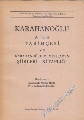 Karahanoğlu Aile Tarihçesi ve Karahanoğlu M. Muhtar'ın Şiirleri - Kita