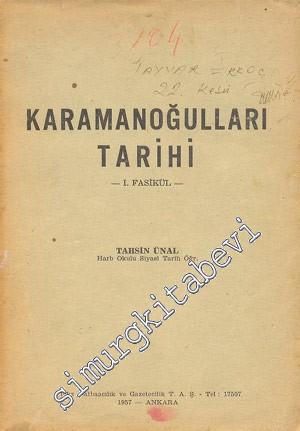 Karamanoğulları Tarihi 1. Fasikül -        1957