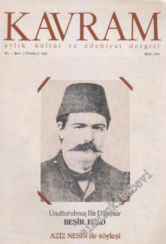 Kavram Aylık Kültür ve Edebiyat Dergisi - Dosya: Unuttulumuş Bir Düşünür: Beşir Fuad - Aziz Nesin İle Söyleşi - Sayı: 3    1  Temmuz