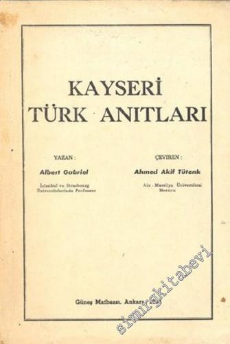 Kayseri Türk Anıtları