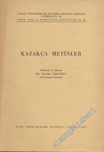 Kazakça Metinler -        1961