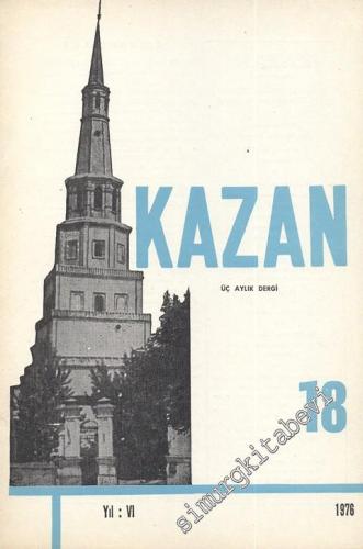 Kazan - Üç Aylık Dergi - Sayı: 18, Yıl: 1976