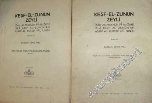 Keşf-El-Zunun Zeyli 2 Cilt -