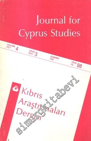 Kıbrıs Araştırmaları Dergisi = Journal for Cypriot Studies - Sayı: 3  Cilt: 4    Yaz