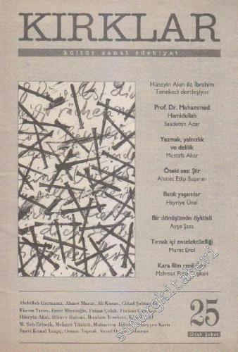 Kırklar Kültür Sanat Edebiyat - Sayı: 25 4 Ocak - Şubat