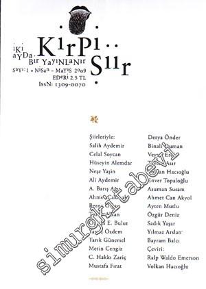 Kirpi Şiir ( Yıldızların Aşkı adlı kitap hediyeli ) - Sayı 1, Nisan - Mayıs 2009