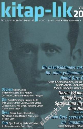 Kitap-lık: İki Aylık Edebiyat Dergisi - Nahid Sırrı Örik - Sayı: 207      Ocak - Şubat 2020