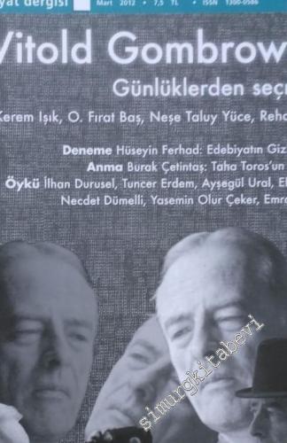 Kitap-lık: İki Aylık Edebiyat Dergisi - Witold Gombrowicz  - Sayı: 158      Mart