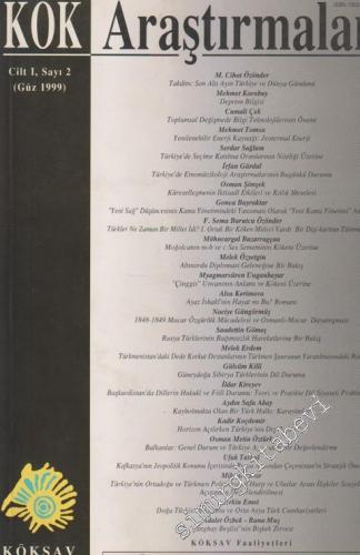 Kök Araştırmalar, Sosyal ve Stratejik Araştırmalar Dergisi - Sayı: 2 1