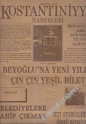 Kostantıniyye Haberleri Aylık Siyasi Gazete - Sayı: 5    1  Eylül