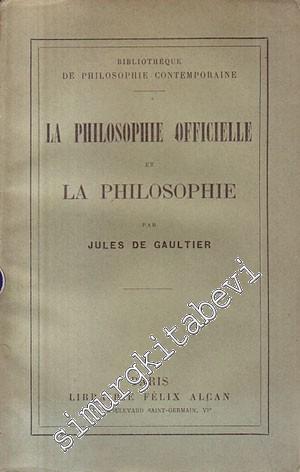 La Philosophie Officielle et La Philosophie -