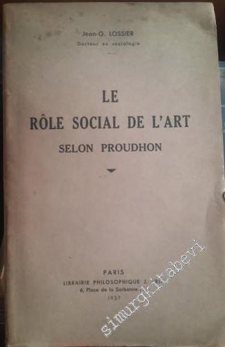 Le Role Social de l'Art Selon Proudhon -