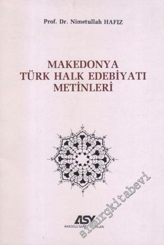 Makedonya Türk Halk Edebiyatı Metinleri -        1989