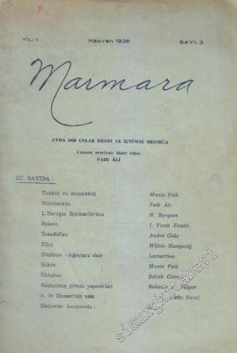 Marmara Dergisi - Sayı: 3    1  Haziran
