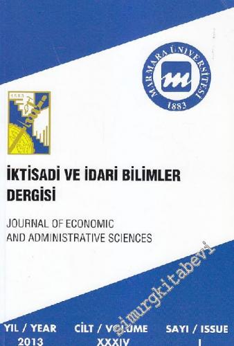 Marmara Üniversitesi İktisadi ve İdari Bilimler Dergisi - Journal Of E