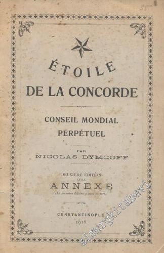 MASONİK Étoile de la Concorde: Conseil Mondial Perpétuel / Annexe - MU